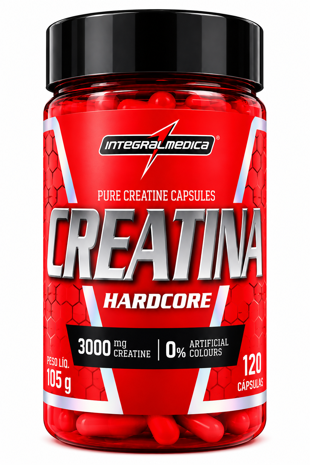 Creatina 100% pura 120 cápsulas
