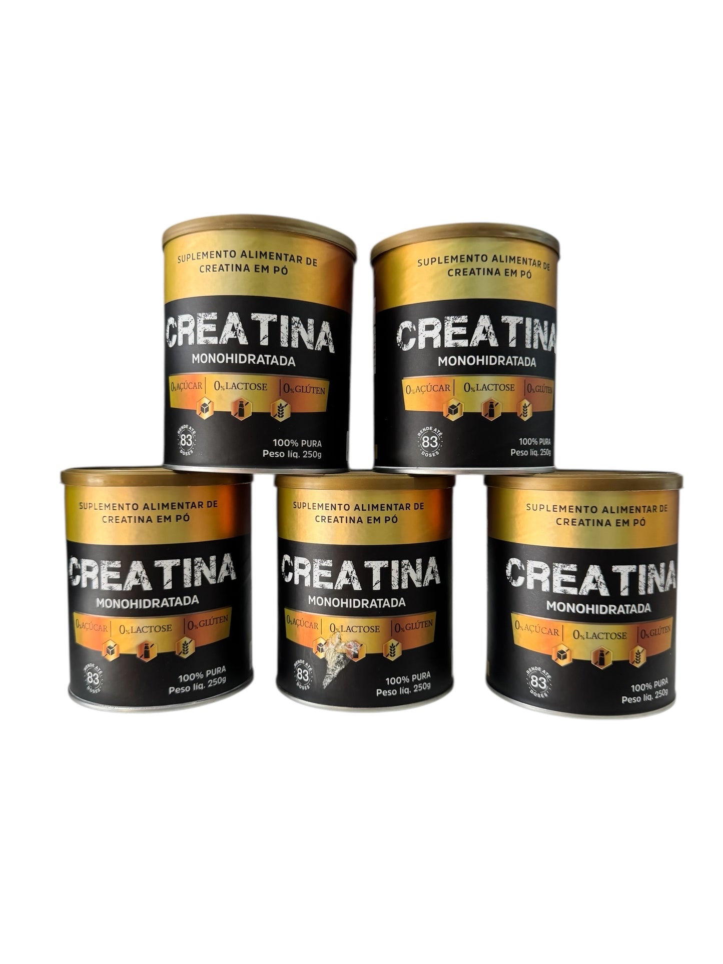 KIT X5 CREATINA 100% PURA LATA