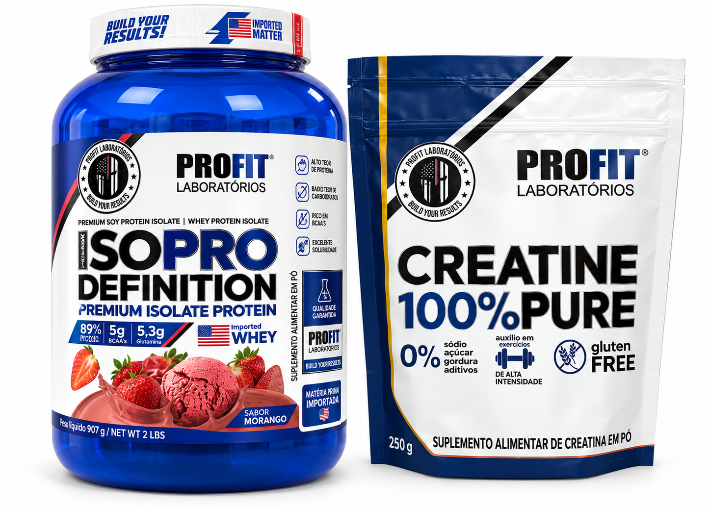 Kit iso definition + creatina 250g profit