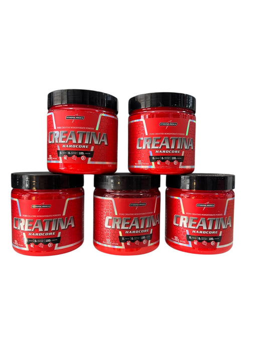 KIT X5 Creatina Hardcore 300g – Integral Médica