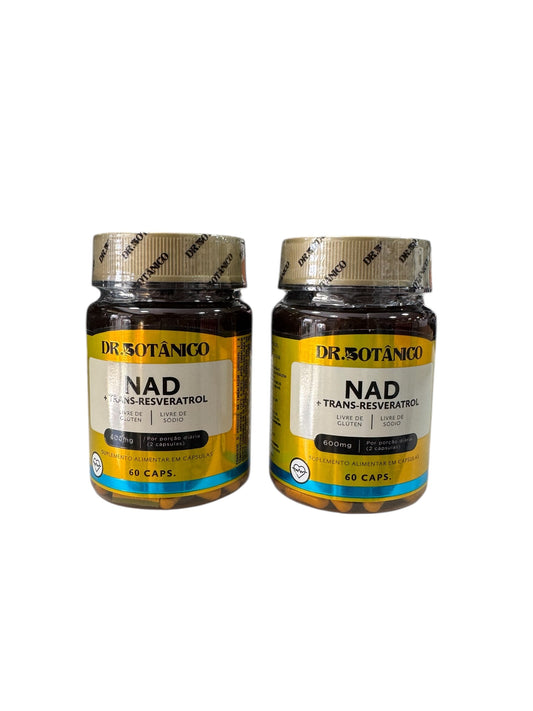 kit x2 NAD + Trans-Resveratrol – Energía Celular y Longevidad