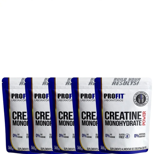 Kit Creatine Monohydrate Power – Profit | 5 x 300 g